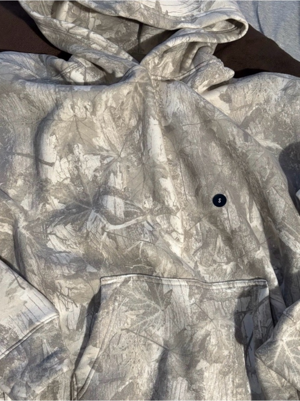 Hollister Gray Camouflage Hoodie